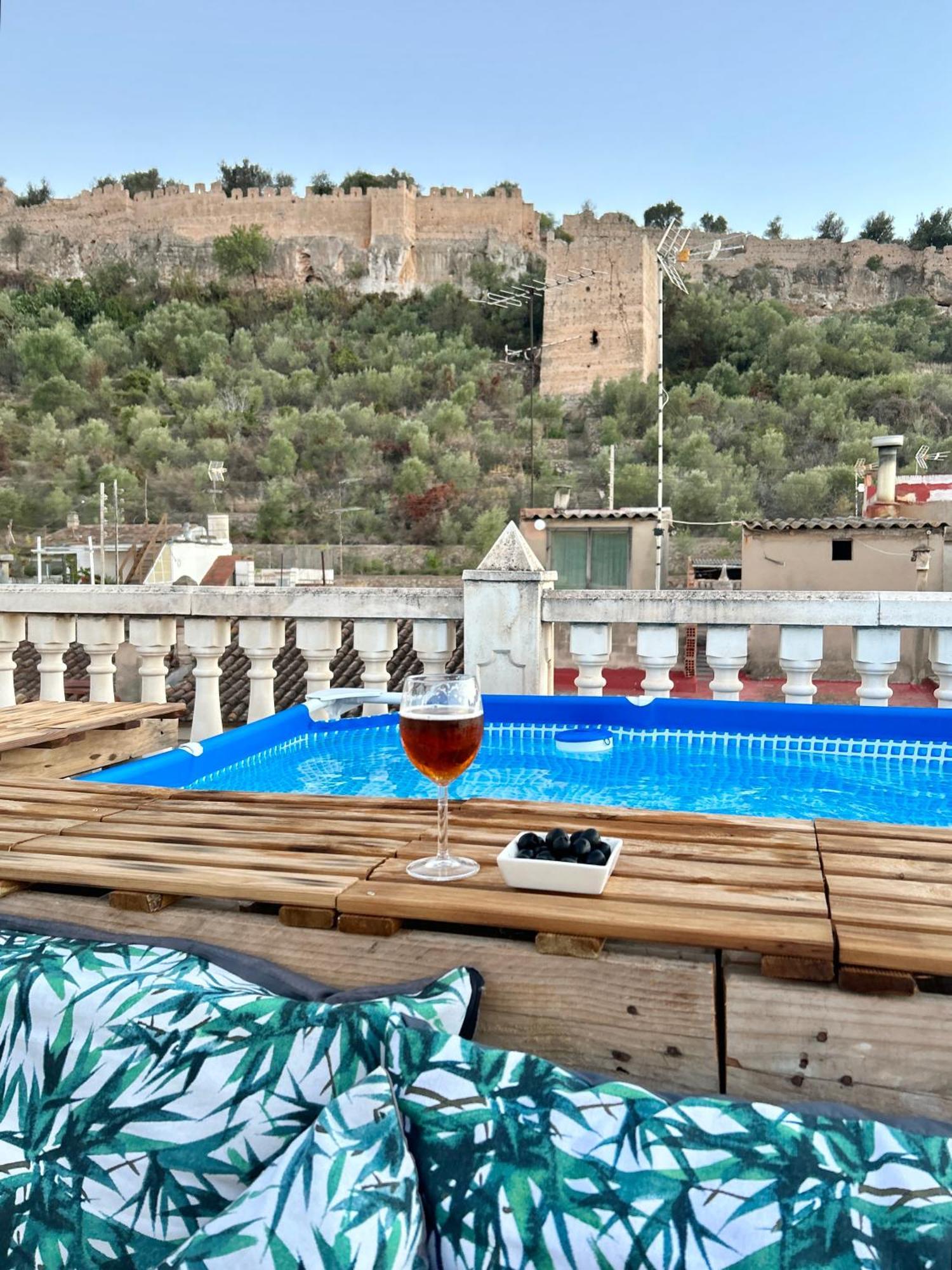 Casa Con Jacuzzi Y Piscina Con Vistas Al Castillo Corbera de Alcira Экстерьер фото